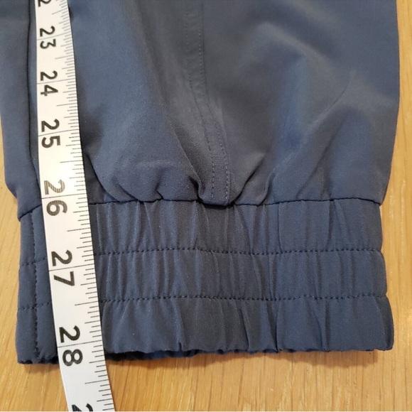 Athleta Jumper Women XL Iron Blue Sleeveless Unbound Jumpsuit Romper Zip Pockets - Picture 15 of 16